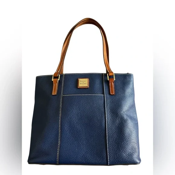 Dooney & Bourke Blue Pebbled Leather Tote - NWOT - Picture 1 of 10